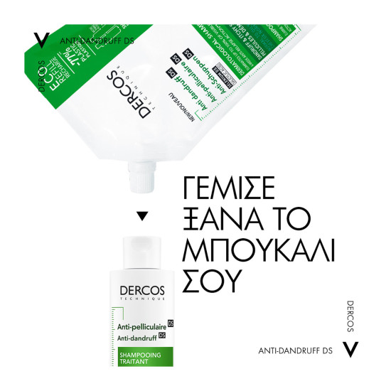 Dercos Anti-Dandruff Shampoo - Normal To Oily Hair Refill 500ml