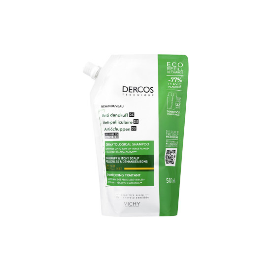 Dercos Anti-Dandruff Shampoo - Dry Hair Refill 500ml