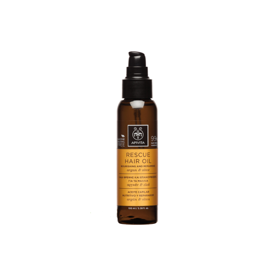 RESCUE HAIR OIL ΛΑΔΙ ΘΡΕΨΗΣ & ΕΠΑΝΟΡΘΩΣΗΣ ΜΕ ΑΡΓΚΑΝ & ΕΛΙΑ 100ML