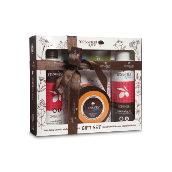 GIFT SET POMEGRANATE & HONEY: ΑΦΡΟΛΟΥΤΡΟ 300ML + ΓΑΛΑΚΤΩΜΑ ΣΩΜΑΤΟΣ 300ML + SCRUB ΦΡΑΓΚΟΣΥΚΟ & ΔΙΚΤΑΜΟ 250ML