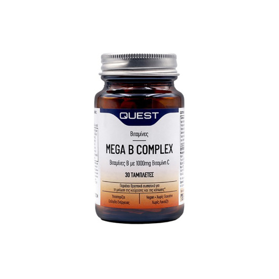 MEGA B COMPLEX PLUS VITAMIN C 30TABS