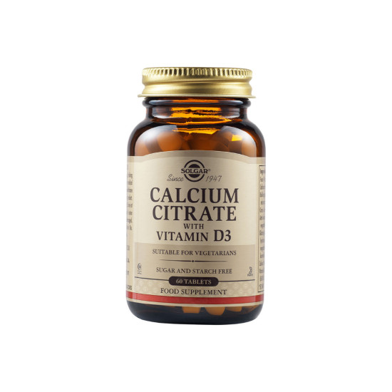 CALCIUM CITRATE 250MG WITH VITAMIN D3 60TABS