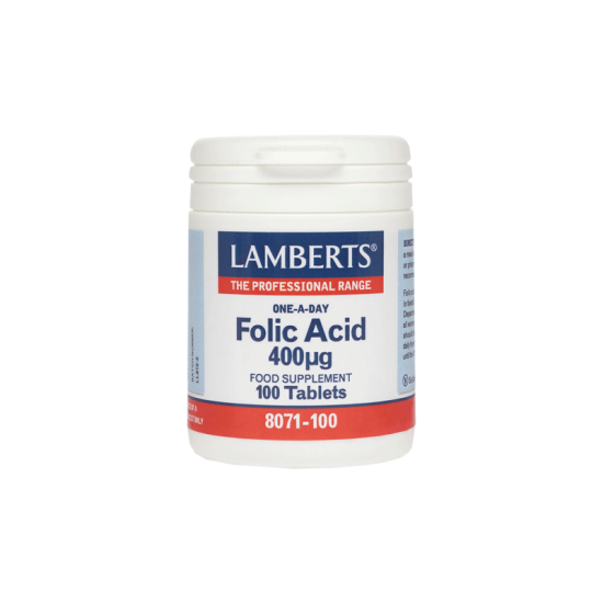 FOLIC ACID 400MCG 100TABS