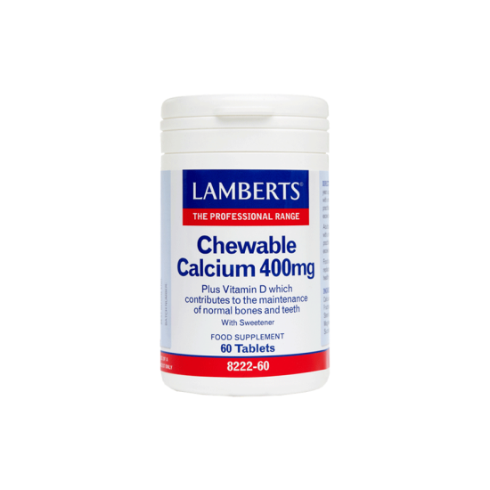 CHEWABLE CALCIUM 400MG 60TABS