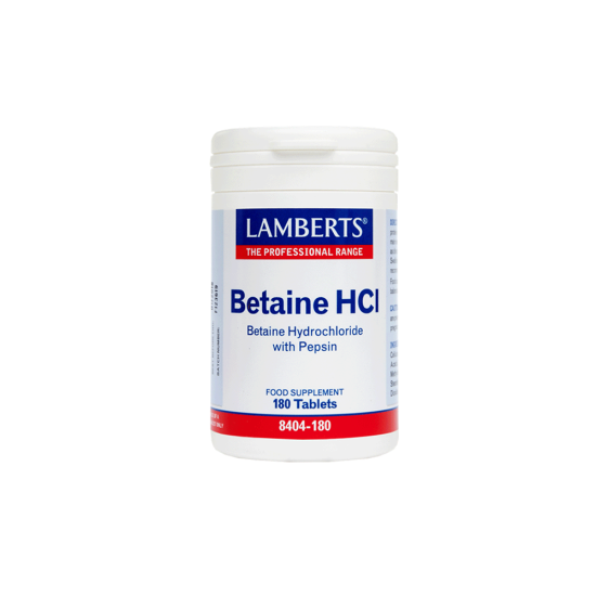 BETAINE HCI 324MG / PEPSIN 5MG 180TABS