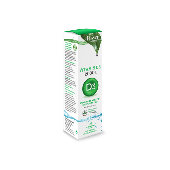 VITAMIN D3 2000IU STEVIA 20EFFERV TABS