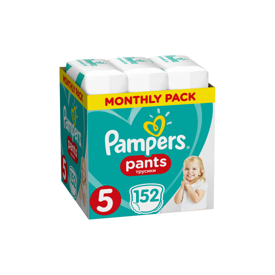 PANTS JUNIOR No5 12-18KG 152ΤΕΜ MONTHLY PACK