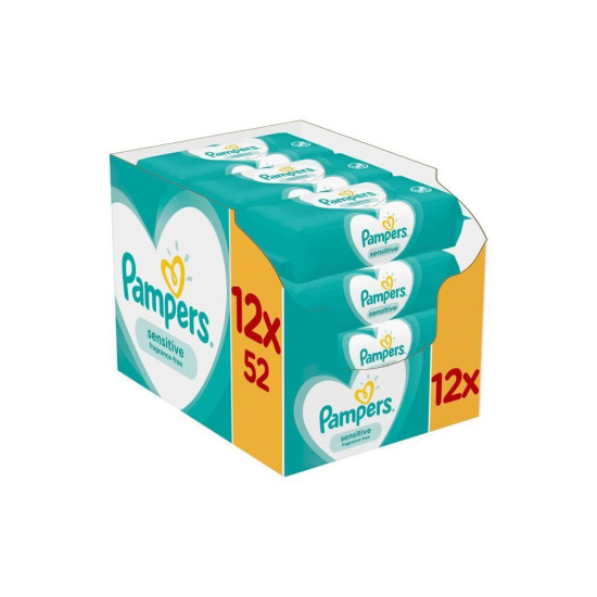 BABY WIPES SENSITIVE 12 X 52ΤΕΜ