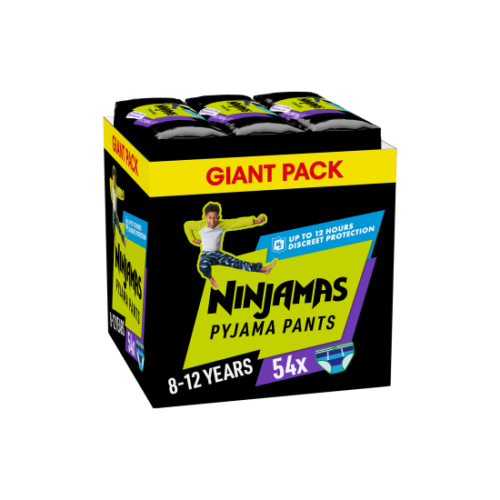 NINJAMAS 8-12Y BOY 27-43KG 54ΤEM MONTHLY PACK