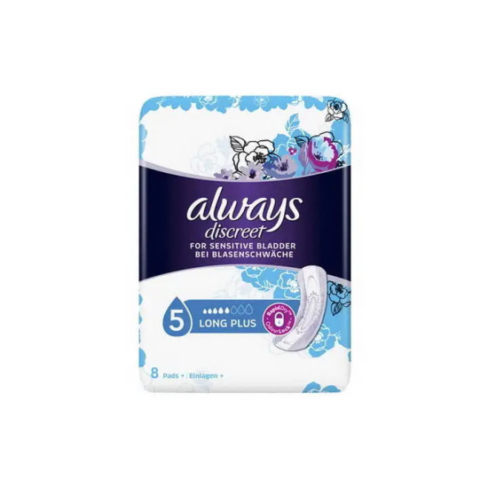 DISCREET LADY PADS LONG PLUS 8TΕΜ