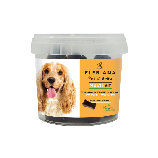 FLERIANA PET VITAMINS MULTI VIT 20 ΜΑΣΩΜΕΝΑ ΖΕΛΕΔΑΚΙΑ