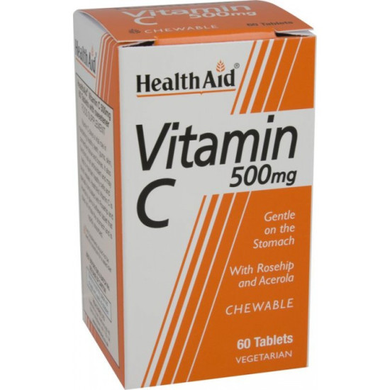 VITAMIN C ORANGE 500MG 60 CHEWABLE TABS