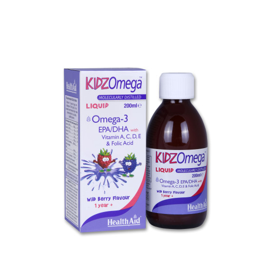 KIDZ OMEGA LIQUID WILD BERRY 200ML