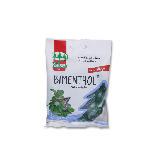 BIMENTHOL ΚΑΡΑΜΕΛΑ ΜΕΝΤΑ - ΕΥΚΑΛΥΠΤΟΣ 60GR