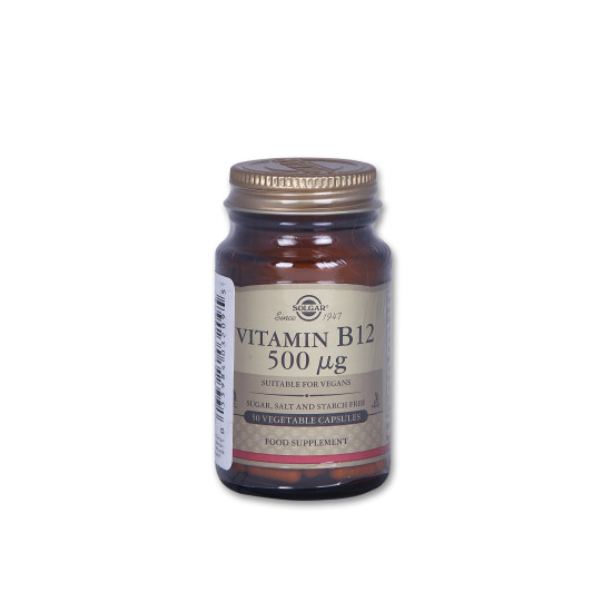 B12 500MCG VEGETABLE 50CAP